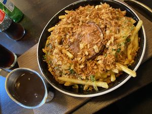 Chooks Away! with Feelin’ Gravy loaded fries!  at Pieminister in Sheffield