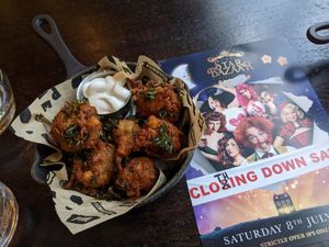 Parsnip bites at Pieminister in Sheffield