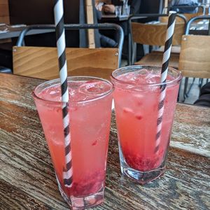 Raspberry Beret cocktails at Pieminister in Leeds