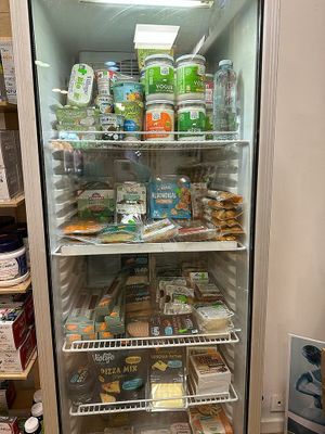 Sausages, cheese, burgers... at El Arbol de la Vida Ecocentro in Zaragoza