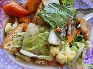 Pad Puk at Mhee Yim Vegetarian Food in Hua Hin