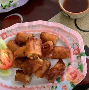 Spring Rolls at Mhee Yim Vegetarian Food in Hua Hin