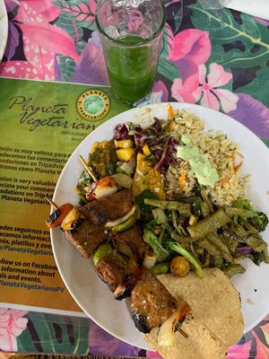 Food  at Planeta Vegetariano in Puerto Vallarta