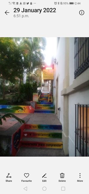 Cool entrance #Veganuary at Planeta Vegetariano in Puerto Vallarta