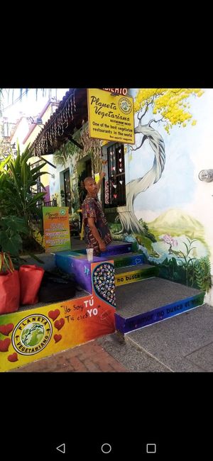 Love that the dishes change every day:) at Planeta Vegetariano in Puerto Vallarta