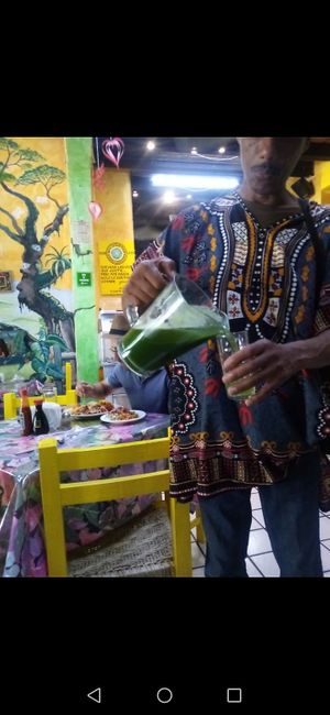 Juicing:) at Planeta Vegetariano in Puerto Vallarta
