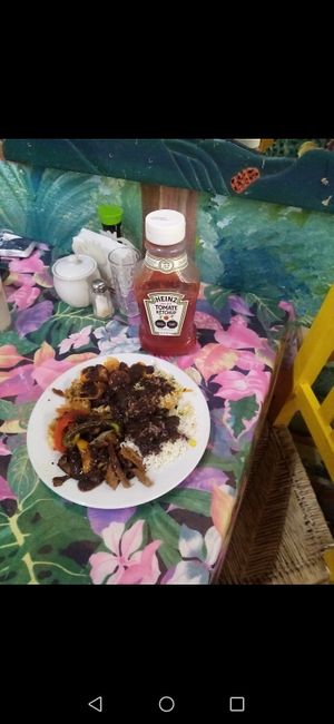 The essential condiment. Bottle offered, not packets of sauce:) at Planeta Vegetariano in Puerto Vallarta