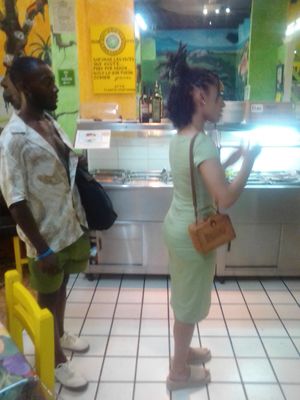 Their first vegan buffet I think at Planeta Vegetariano in Puerto Vallarta