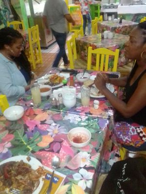 They liked the lasagna so much they went for seconds at Planeta Vegetariano in Puerto Vallarta