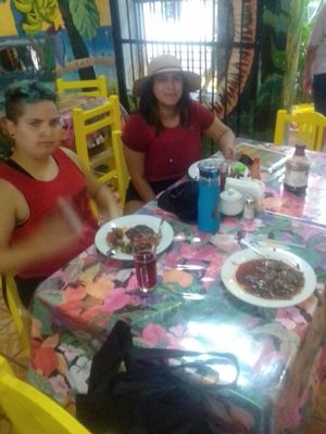 Both vegan:) at Planeta Vegetariano in Puerto Vallarta