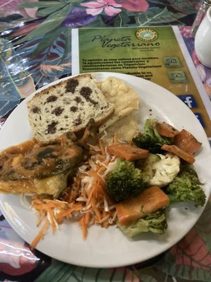 Assortment of food  at Planeta Vegetariano in Puerto Vallarta
