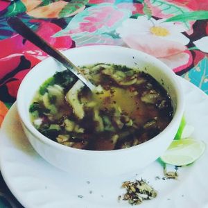 El mejor menudo de Zetas at Planeta Vegetariano in Puerto Vallarta