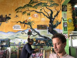 Murals at Planeta Vegetariano in Puerto Vallarta