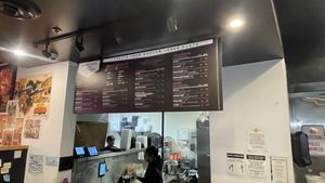 Menu  at Go Sy Thai in Detroit