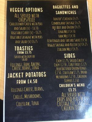 Veggie things May 2019 at Ryan's Bar in Derby