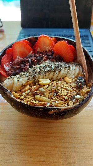 Brown Boal at Peace & Bowl in Playa Del Carmen