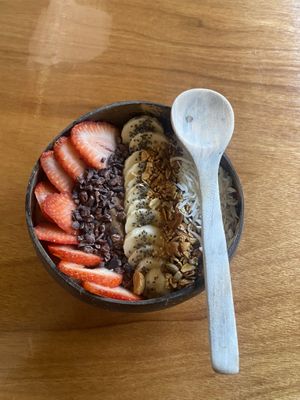 Marron bowl  at Peace & Bowl in Playa Del Carmen