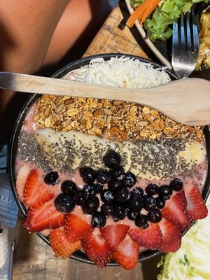 Pink bowl!!!💞💗💓💞🌸💘  at Peace & Bowl in Playa Del Carmen