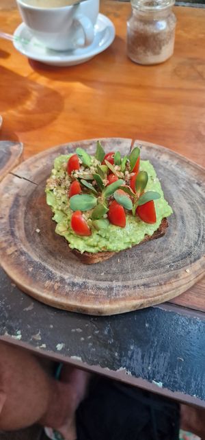 Avocado toast at Peace & Bowl in Playa Del Carmen