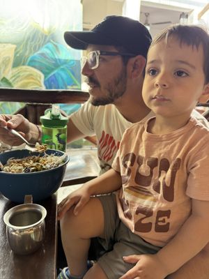 Vegan chilaquiles   at Peace & Bowl in Playa Del Carmen
