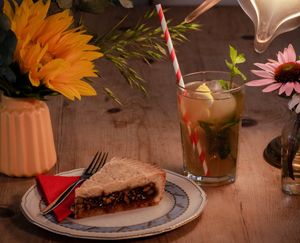 Bündner Nusstorte (vegan) at CaféLaden Schwyz in Schwyz