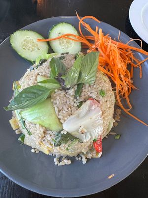 Green curry fried rice so good I cried  at Bulan Thai Vegetarian Kitchen - Silver Lake in Los Angeles