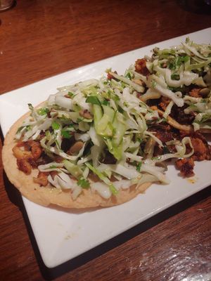 vegan tacos (delish) at Marinitas in San Anselmo