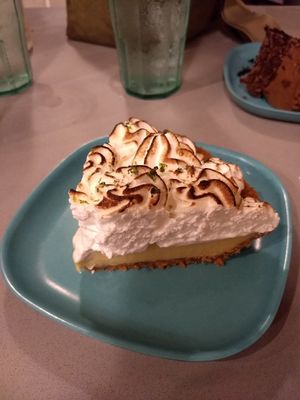 Vegan key lime pie! at Moondog in Key West