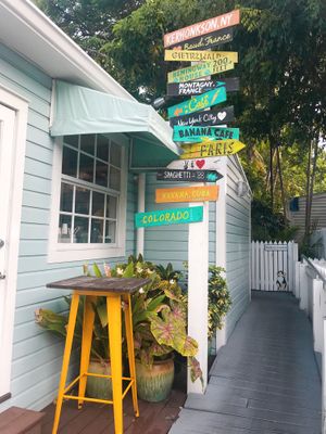 Outside  at Moondog in Key West