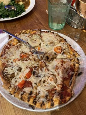 Vegan pizza at Moondog in Key West