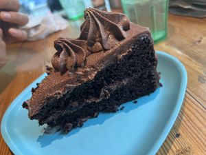 Great chocolate cake  at Moondog in Key West