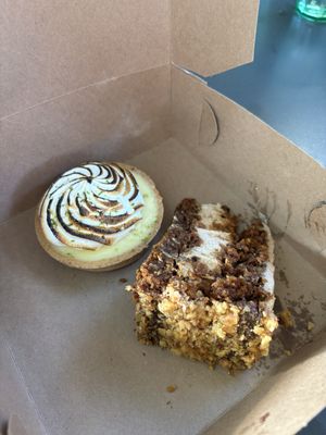 Key Lime Tart and Carrot Cake   at Moondog in Key West