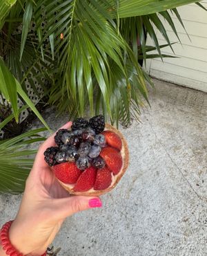 fruit tart   at Moondog in Key West