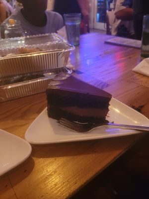 Vegan chocolate cake at Moondog in Key West