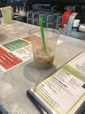 Delicious almond chai latte  at Moondog in Key West