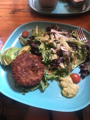 Veggie burger  at Moondog in Key West