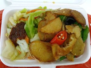 My breakfast packed at Vegetarian Food at 509 Bishan Street 11 # 01-382 Singapore 570509 at Vege Story 斋之传说 - Bishan in Central Singapore