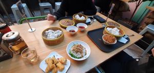 Lots of vegan options. Vegan sticky buns, crispy tofu, stir-fry noodles, spring rolls and the tastiest rice I've ever had!! ALL VEGAN! at BamBamBoo in Perth