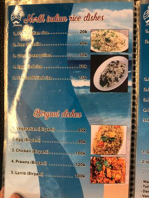 Rice dishes at India Flavours - Cua Hang in Phan Thiet