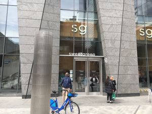 Front entrance at sweetgreen - Hudson Yards in New York City