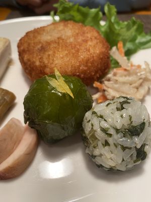 Kids plate at Natural House Pumpkin in Hakuba