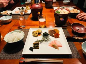 Dinner at Natural House Pumpkin in Hakuba