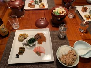 Dinner at Natural House Pumpkin in Hakuba