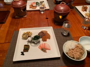 Dinner at Natural House Pumpkin in Hakuba