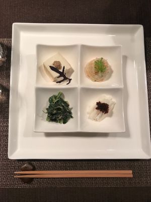 Best tofu I have ever had. Everything hand made and perfect down to the last detail!  at Natural House Pumpkin in Hakuba