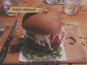 Vegan Burger at FUD in Milan