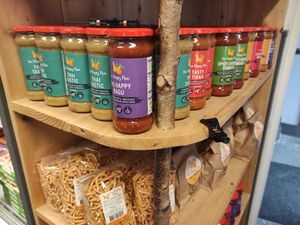 Sauces at The Happy Pear in Greystones