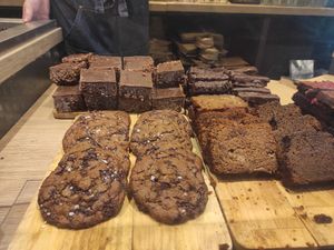 Cookies and cakes at The Happy Pear in Greystones
