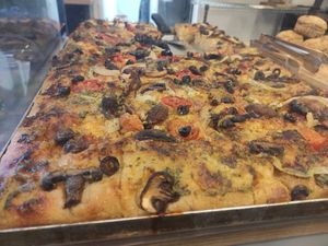 Focaccia at The Happy Pear in Greystones