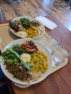 The only menu they had left at The Happy Pear in Greystones